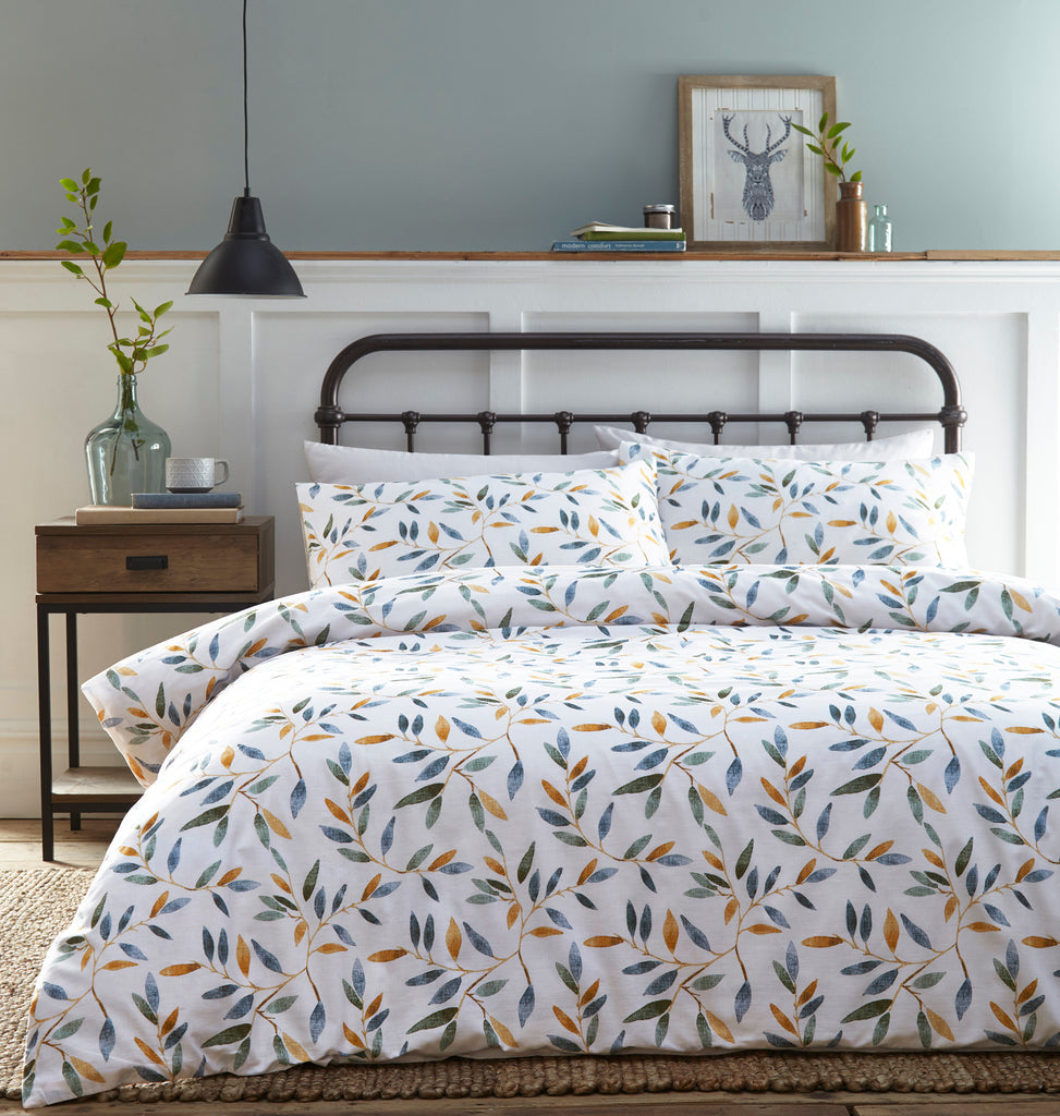 Botanical Leaf duvet cover set