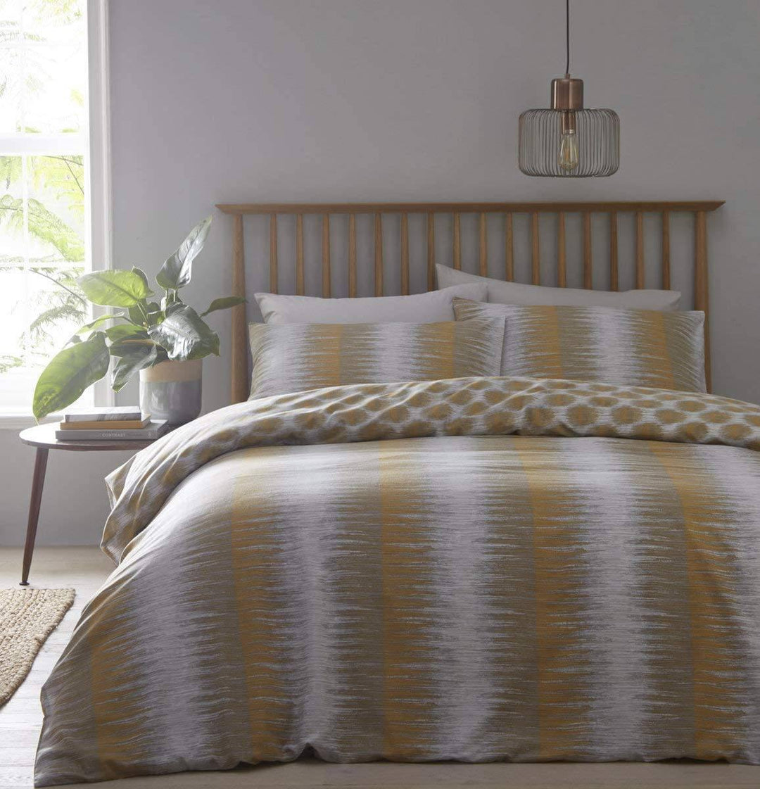 Tribal Geometric reversible duvet cover set