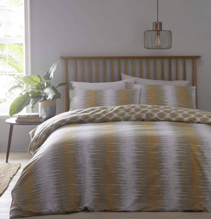 Tribal Geometric reversible duvet cover set