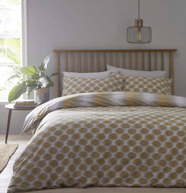 Tribal Geometric reversible duvet cover set